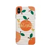 Fruit pattern cell phone cases for iphone 6 7 8 plus X XS XSMAX XR orange design cover shell