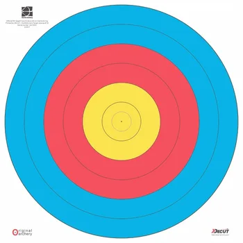 Official World Archery Target Face Outdoor Waterproof - 80 Cm Centre 6 ...