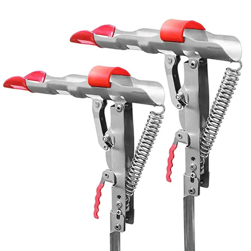 

2021 New Style Fishing Rod Holder Automatic Spring Tip-Up Hook with Stainless Steel Ground Support Fish Pole Rack, Silver