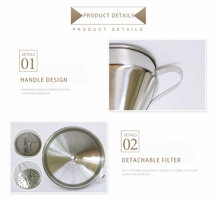 Detachable Strainer Manufacturers Custom Kitchen Accessories New Product Ideas 2019 304 Stainless Steel Funnel
