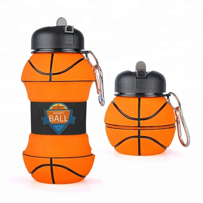 

Custom Logo Travel Portable Silicone Collapsible Drink Bottle, Customized