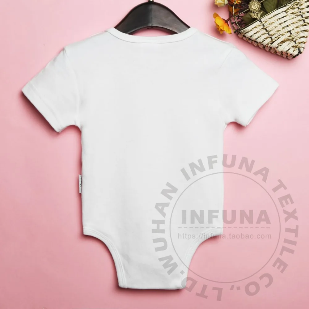 

Hot Sale Cotton Baby Rompers New Born Infant Short Sleeves Real Sleeves Sublimation Printing Customized Design, N/a
