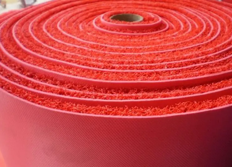PVC floor spray silk carpet mat production line machine