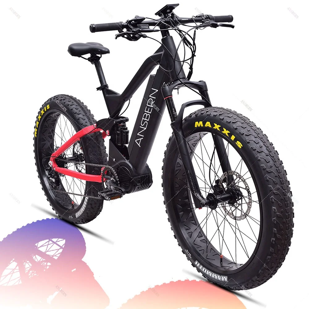 

2019 Ansbern Factory Supply Downhill Air Suspension 26Inch 1000W MTB Bafang Ultra Electric Bike Motorcycle EB-35