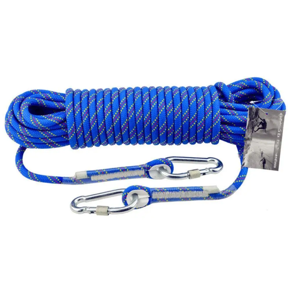 веревка рыболовная. карабин для спасательной веревки. альпинистская веревка статика 10 мм 30 м. альпинистский шнур, 6мм с петлей. веревка спасательная с карабином.