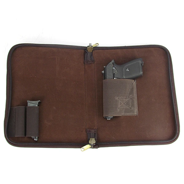 

Tourbon Canvas document folder Pistol Gun Concealed Carry Purse