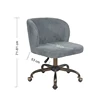 Casual Bedroom Cushion Swivel and Tilt Rolling Caster Chair