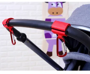 Image of Hooks For Stroller ,Baby Stroller Hook Accessories for Any Mommy or Daddy. Hangs Diaper/Shopping Bags, Purses and More