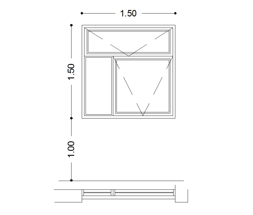 6mm Aluminum Frame Tempered Glass Swing Window for House or Villa