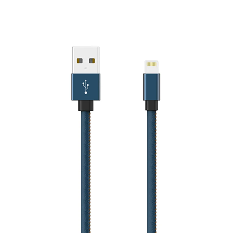 

online shopping free shipping fast charging 1m leather cable data sync cable 2M usb 2.0 FOR IPHONE 8/iphone6 plus/ipad air, Black;navy;custom