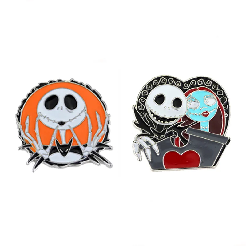 

The Nightmare Before Christmas Jack Skellington Brooche Pins, Picture