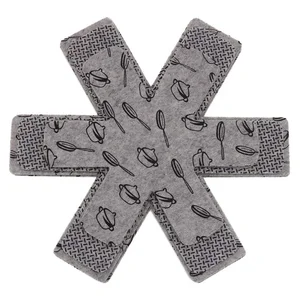 Image of 3 Different Size Felt Pot Protector Pads Heat Resistant Non Woven Hot Pan Dishes Protector