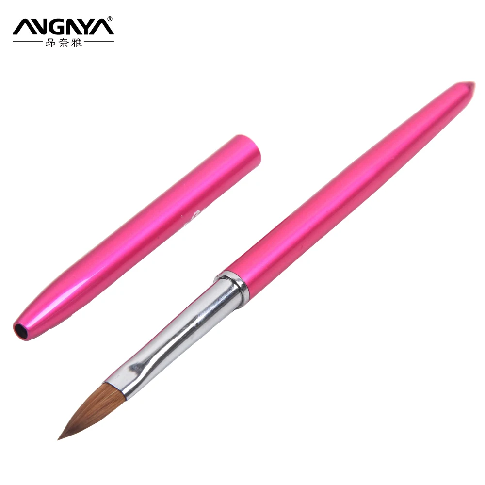 

Pink Metal handle Kolinsky hair Acrylic nail Art Brush
