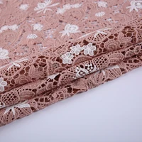 

2019 Hot sale New design flower embroidery chemical lace for dress
