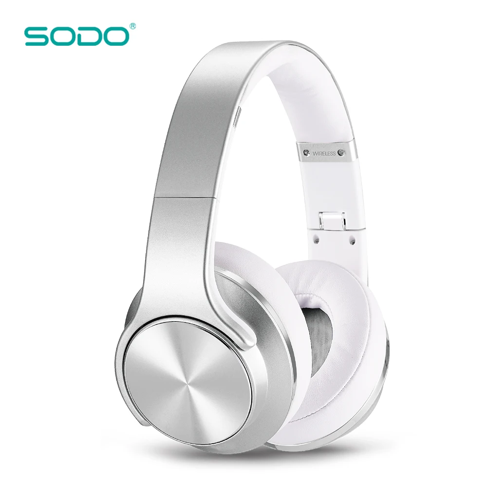 

SODO MH5 OEM Flip to Powerful Speaker Bluetooth Wireless Headphone ( Accept Customize Logo and Package), Sliver;red;black;grey;rose gold