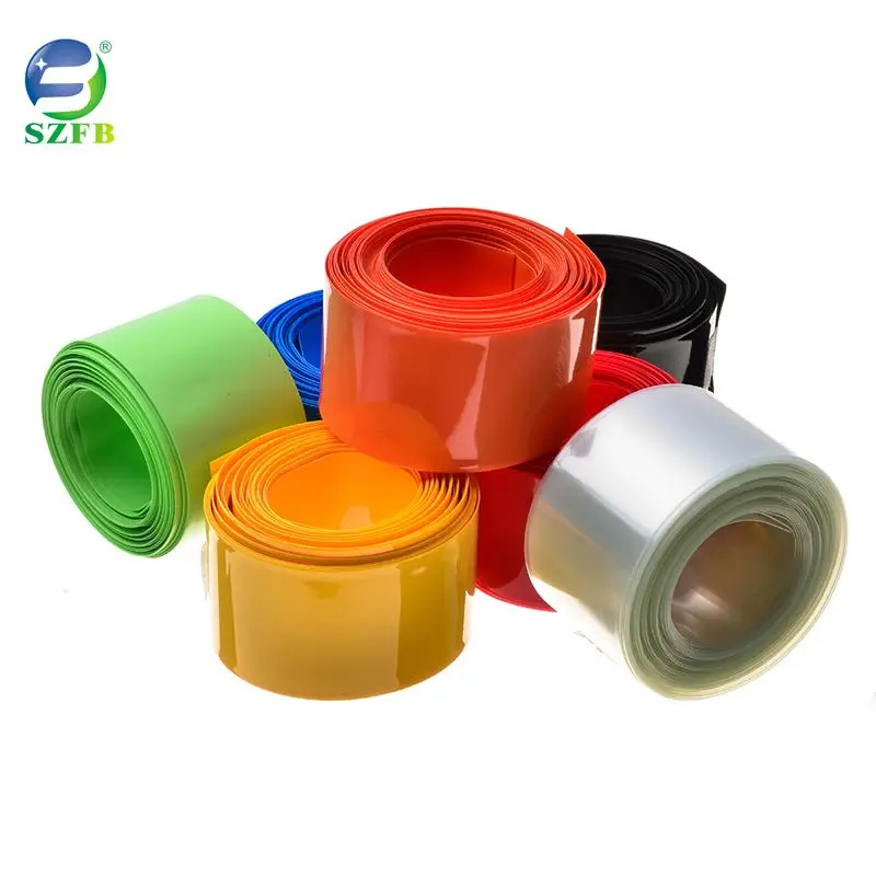 18650 Battery Pvc Heat Shrink Pack 4 Battery Film 100mm Flat Battery