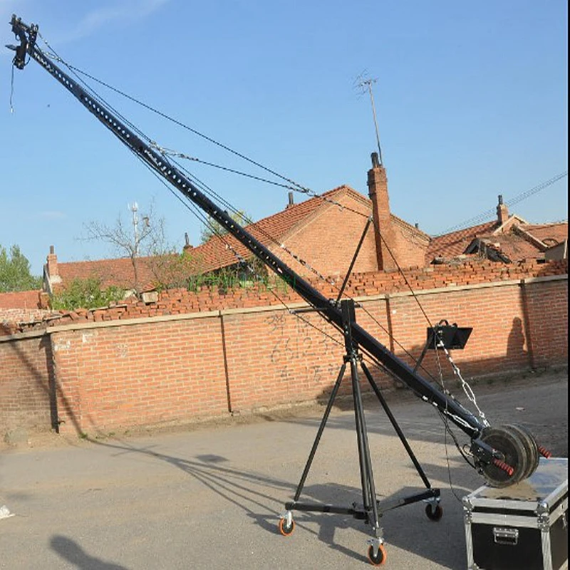 

Factory Supply Professional Video Shooting 10m Square Camera Triangle Jimmy Jib Crane For Sale