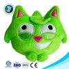Cute green plush toy cat with sound cheap mini plush dog pet toy soft stuffed green plush cat toy