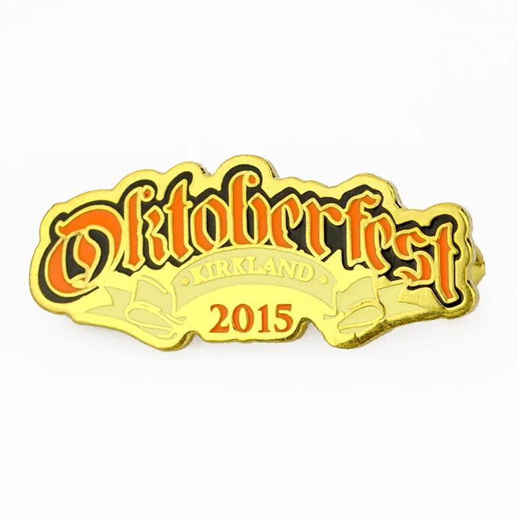 Zhongshan pin factory supply cheap customized metal badge clip safety pin