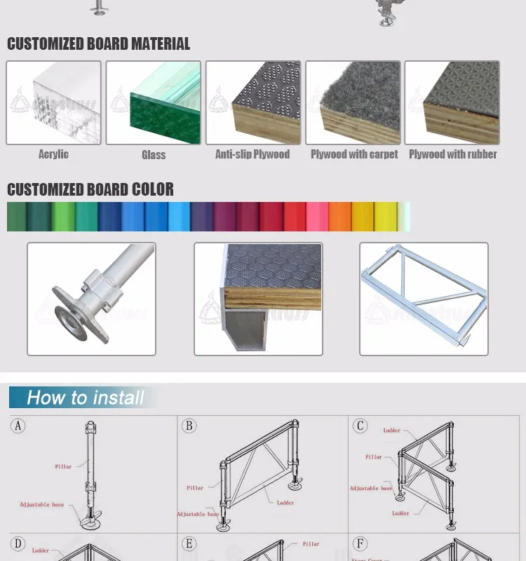 Easy Install Assemble Concert Stage Podium Dance Stage Designs - Buy ...