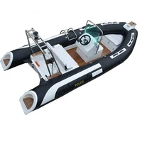 

2019 Year New Design Hypalon Fiberglass Rigid 4.7M Rib Boat