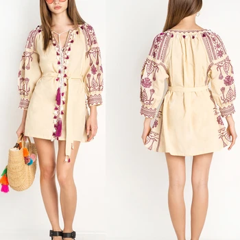 embroidered summer dress