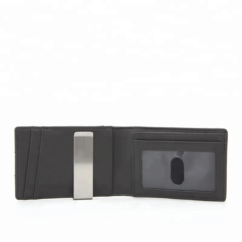 

Latest New Design Fashion Custom Color Rfid Blocking Leather Money Clip Wallet, Available