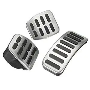 Brake Pedal Pad - TOOGOO(R) Stainless Steel MT Pedal Pads For VW Polo Jetta MK4 Bora Lavida Golf MK4 Fabia