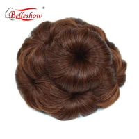 

Belleshow white hair chignon toupet per chignon for women curly chignon synthetic hair bun