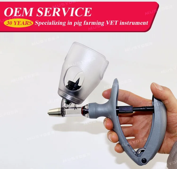 Continuous Plastic-steel Syringe Injector Gun With Bottle For ...