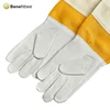 Cheap Bee Farming Gloves White Gold Yellow Mesh Ventilate Beekeeper Working Gloves For Sale