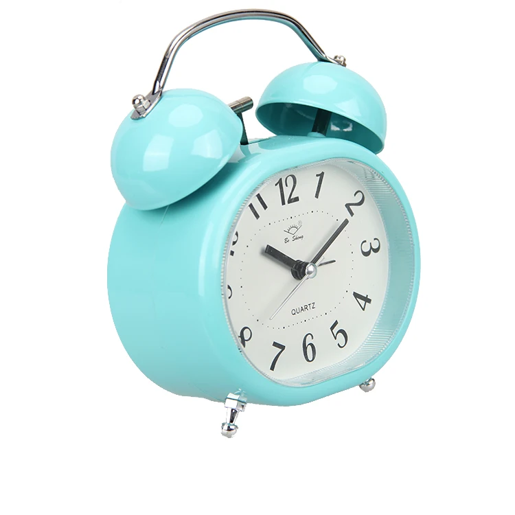 Promotional Design Desk Metal Morning Call Bell Alarm Clock For Sale