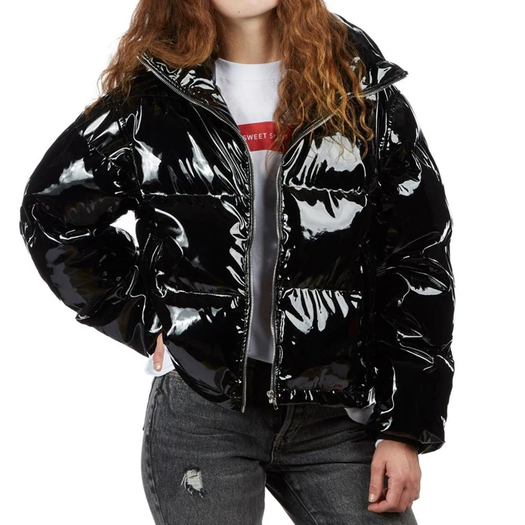 jaqueta puffer vinil