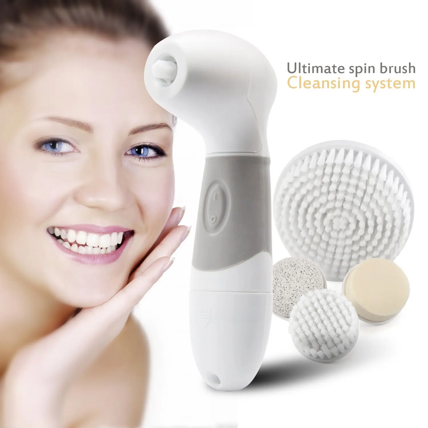 Buy Caremetm 5 In 1 Facial And Body Electric Rotary Brush Beauty