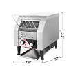 Electric conveyor toaster Commercial Bread Maker Baking Oven Hamburger Machine 150pcs/h