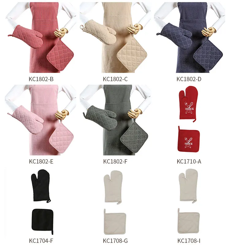 Customized Oven Mitt Set Cotton Polyester Oven Mitts Set Silicon Oven Glove Buy Oven Mitt