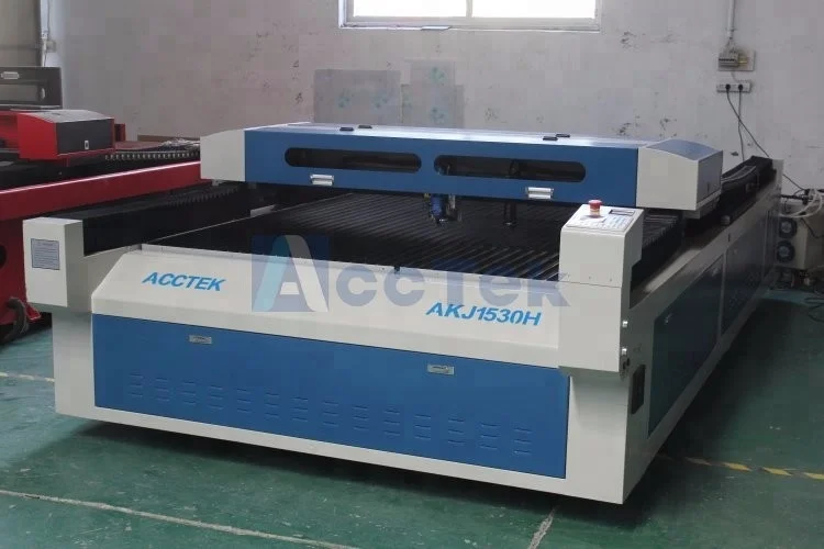 AccTek cnc co2 laser AKJ1530H metal laser cutting machine with beijing reci laser tube