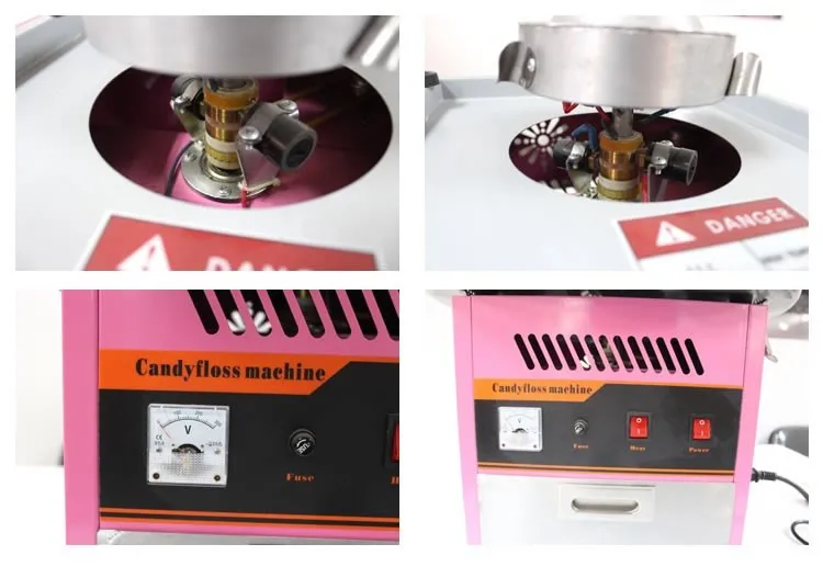 Gas candy floss machine