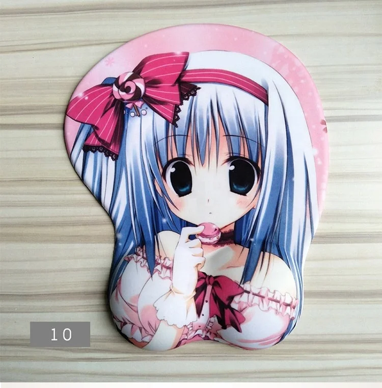 Hx Best Sell Big Sexy Breast Girl Antislip Custom Anime Mouse Pad With Wrist Rest Buy Sexy