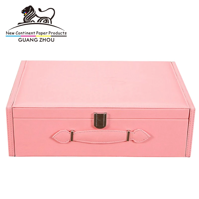 Custom Printed Luxury Pink Cardboard Clothing Packaging Box For Women