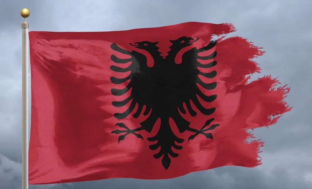 Heartbeat Albania Flag ruota di scorta copertura del pneumatico