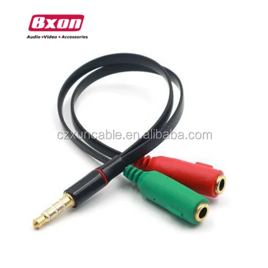 

2 in 1 Stereo 3.5mm Male to Dual Female Audio Adapter 3.5mm Earphone Microphone Splitter Cable