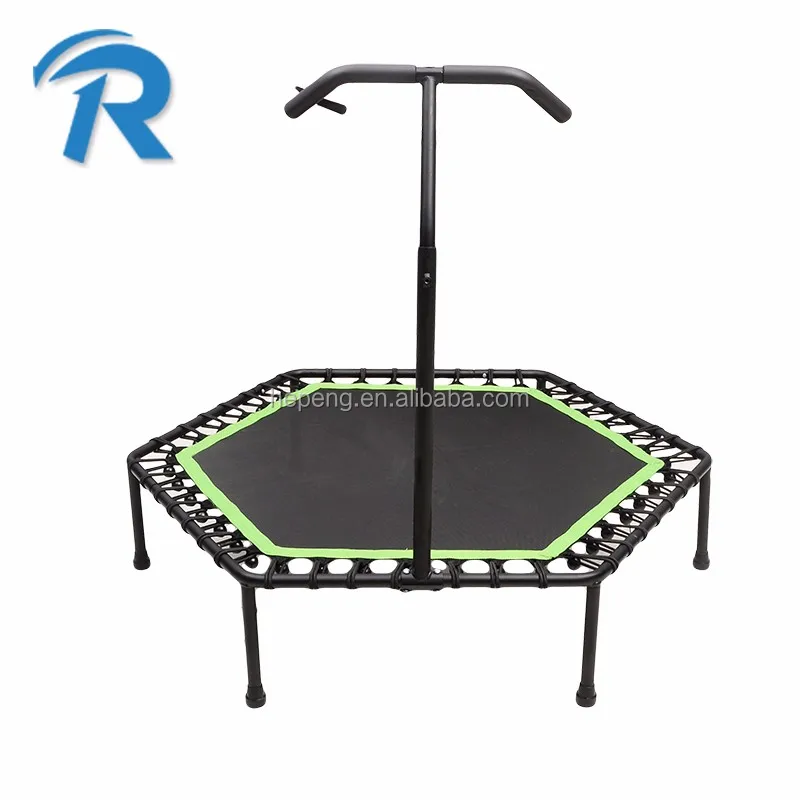 Sportplus Silent Fitness Mini Trampoline With Handle Bar Indoor Rebounder For Adults Buy