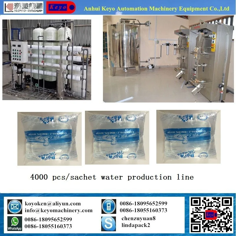 Koyo Water Machines/ Sachet Liquid Packing Machine For Ghana Buy 200
