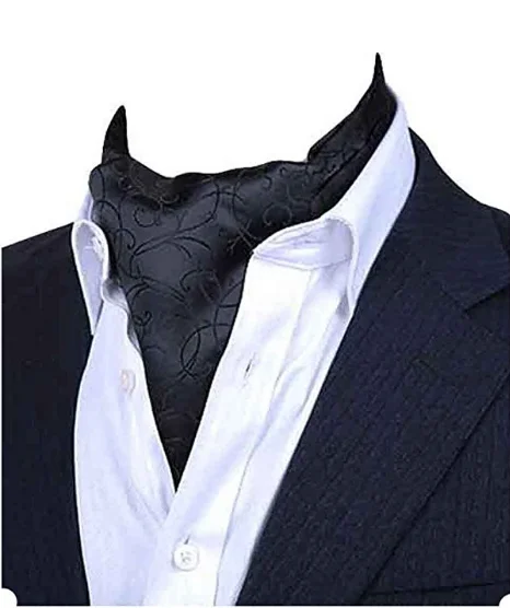 
Design high quality black cravat ascot  (60604756068)