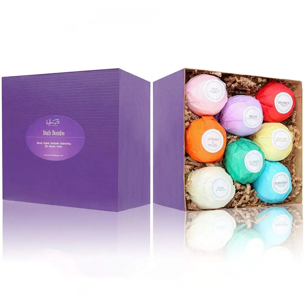 

Hot Selling Private Label Natural Fizzy Bath Bombs Set Essential Oil Bath Bomb for Hot Bath, Colorful