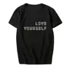 BTS LOVE YOURSELF Support Clothes Short-sleeved T-shirt White/Pink/Red/Gray/Black