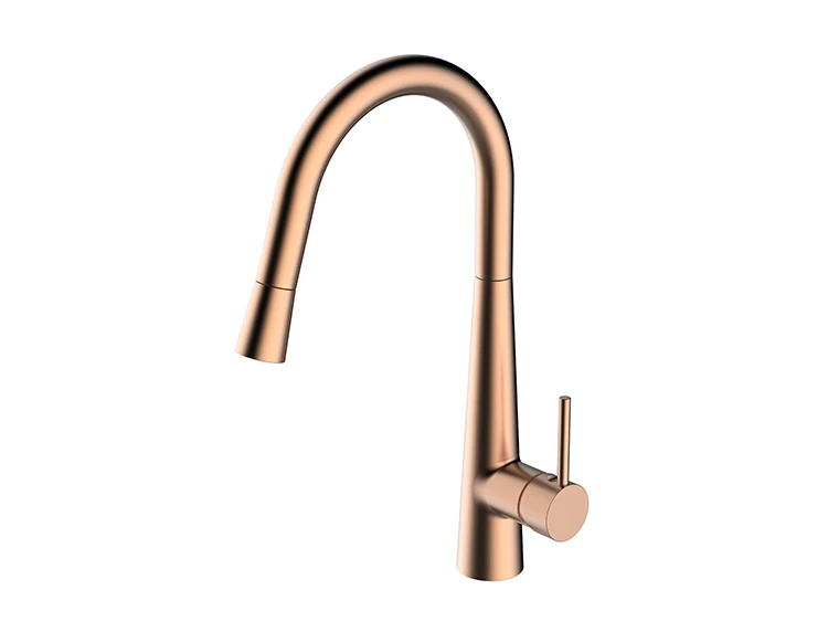 European Modern Style Solid Brass Kitchen Sink Pull Out Down Faucet Mixer