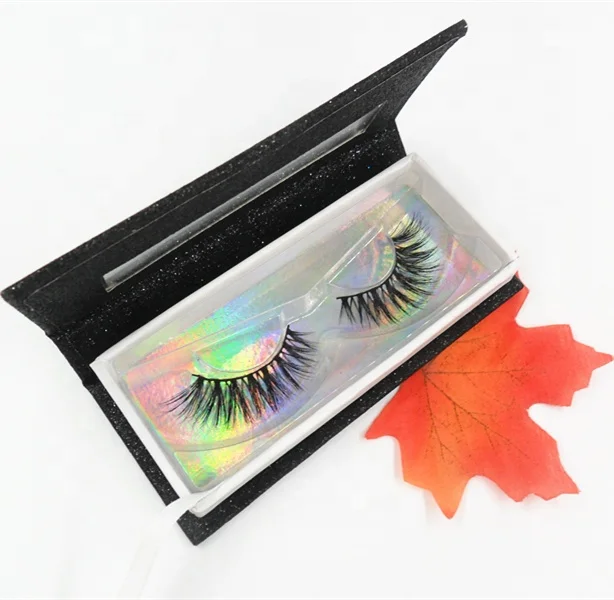 

Bailimei 3D real mink lash false eyelash with custom packages, Natural black