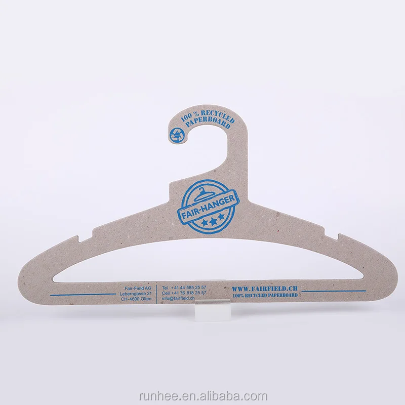 100% Recycled Cardboard Coat Hanger Adult Clothes Hangers Full Colour Acceptable